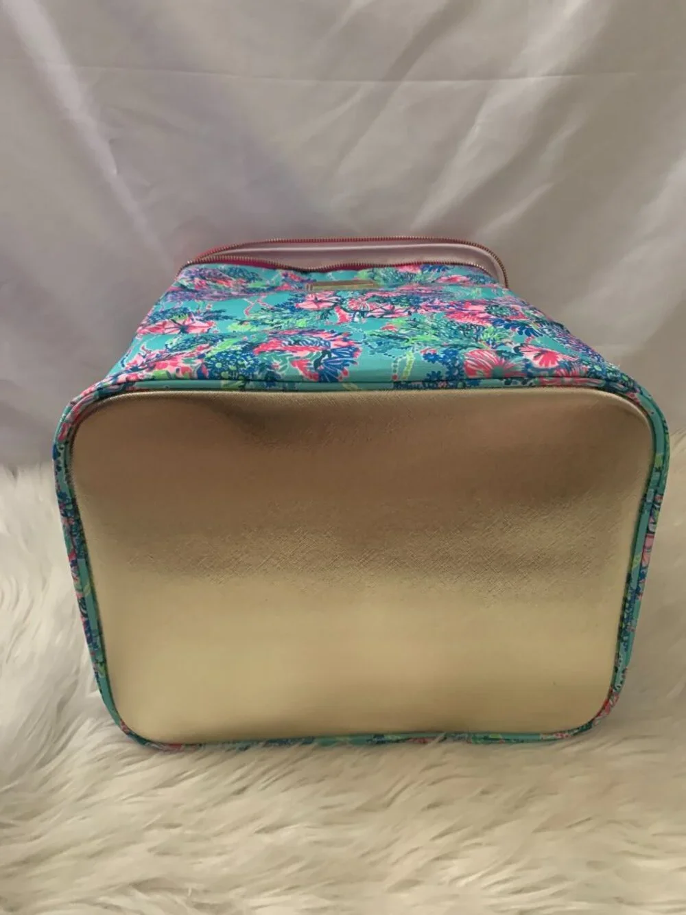 LILLY PULITZER Beach You to It Insulated Wine Carrier Tote Bag